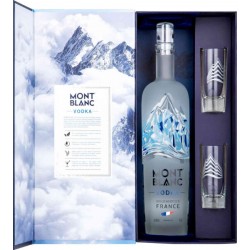 Водка Mont Blanc Gift Box Set + 2 shots 0,7