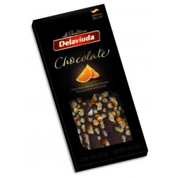 Шоколад DELAVIUDA черный с апельсином 120 гр