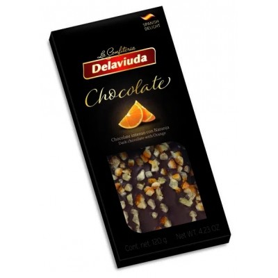 Шоколад DELAVIUDA черный с апельсином 120 гр Шоколад DELAVIUDA черный с апельсином 120 гр