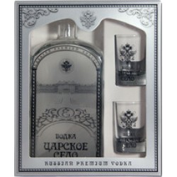Водка Царское Село в ПК со стопками 0,7