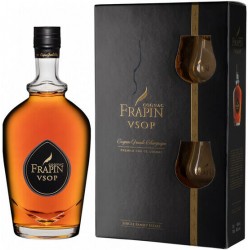 Cognac Frapin VSOP gift box+2 glass 0,7 L