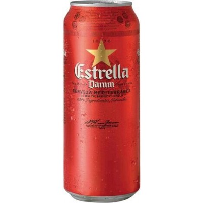 Пиво Estrella Damm 0.5 ж/б 4.6% Пиво Estrella Damm 0.5 ж/б 4.6%