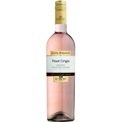 Mastri Vernacoli Pinot Grigio Rosato Dolomiti IGT 2020 Stelvin вино сухое розовое 0,75 Mastri Vernacoli Pinot Grigio Rosato Dolomiti IGT 2020 Stelvin вино сухое розовое 0,75