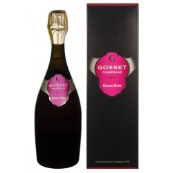 Gosset Grand Rose gift Box розовое сухое игристое 0,75