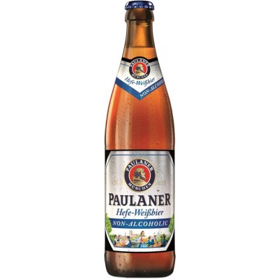 Пиво Paulaner Hefe-weissbier non-alcoholic 0,5 л. ст/б Пиво Paulaner Hefe-weissbier non-alcoholic 0,5 л. ст/б