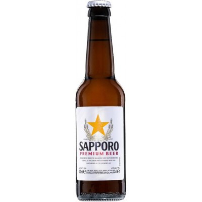 Sapporo Premium beer пиво фильтрованное светлое 0,33 Sapporo Premium beer пиво фильтрованное светлое 0,33